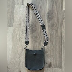 Black Crossbody Bag with Adjustable Strap